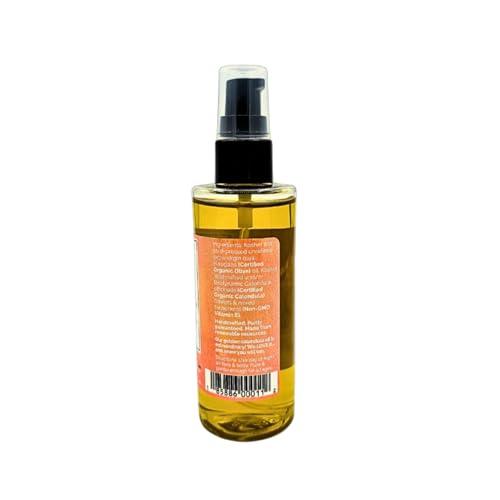 Bodyceuticals Calendula Skincare, Bodyceuticals Ca Bodyceuticals 100% Certified Organic Calendula Oil - High Potency Farm Fresh Flower & Olive Oil | Moisturizing Skincare & Repair| Non-GMO | Vegan | Kosher | Wheat-Free | Gluten-Free | Soy-Free | 7.5oz