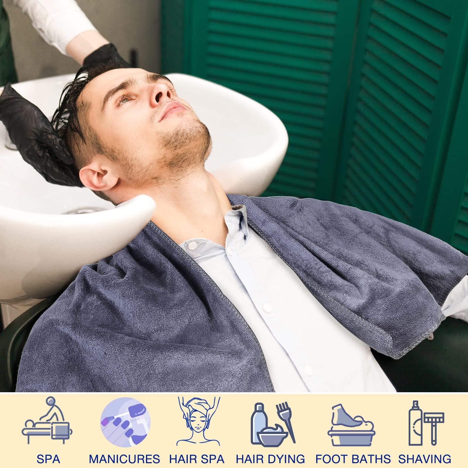 Newwiee Newwiee 72 Pack Microfiber Bleach Proof Towels Bulk for Salon 18 x 30 Inch Dry Lint Free Hair Drying Hand Towels for Hair, Gym, Bath, Spa, Shaving, Barber(Grey)