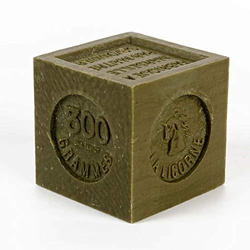 La Licorne Olive oil soap France - Authentic Savon de Marseille soap bar - Cube of 300 g french olive oil soap - La Licorne