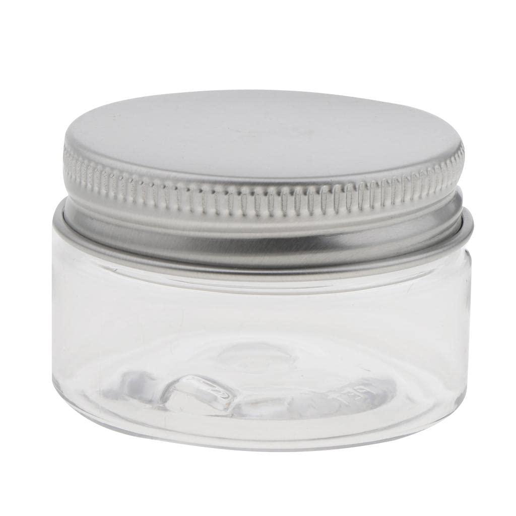 Jojomis Jojomis 30ml-120ml Empty Cosmetic Pots Lip Balm Container Jar Aluminum Tins 10 Packs - Clear, 30ml