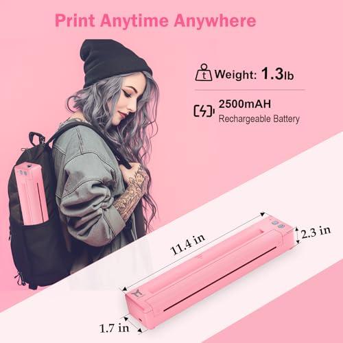 TATOPRT TATOPRT P19 Wireless Tattoo Stencil Printer Bluetooth Thermal Temporary Tattoo Transfer Printer Machine Kit for Tattoo Artists & Beginners