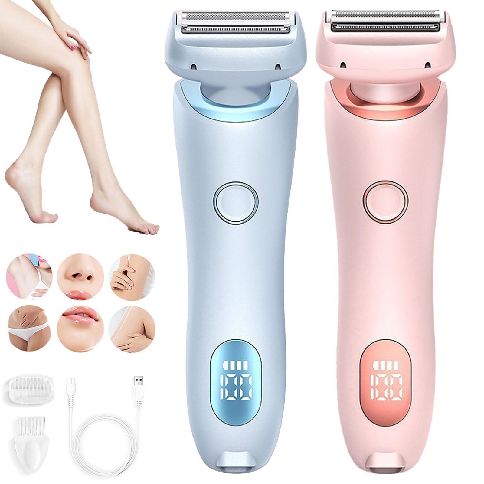Generic Velvix Smoothshave Razor, Velvix Smooth Shave Razor, Velvix Shaver, Velvix Electric Razor,Electric Razors for Women Pubic Hair Velvix,2 in 1 Portable Electric Shaver Razors,Wet And Dry Use (Blue+Pink)