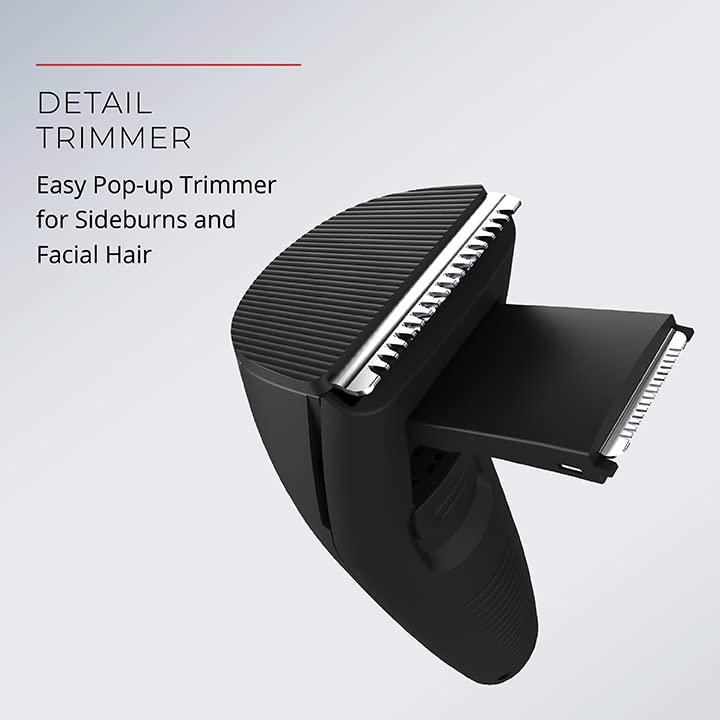 Remington Remington The Beardsman Beard Trimmer for Men, Ultimate Precision Full Beard Grooming Kit and Hair Clippers, with 3 Adjustable Combs, Scissors, and Brush, Black