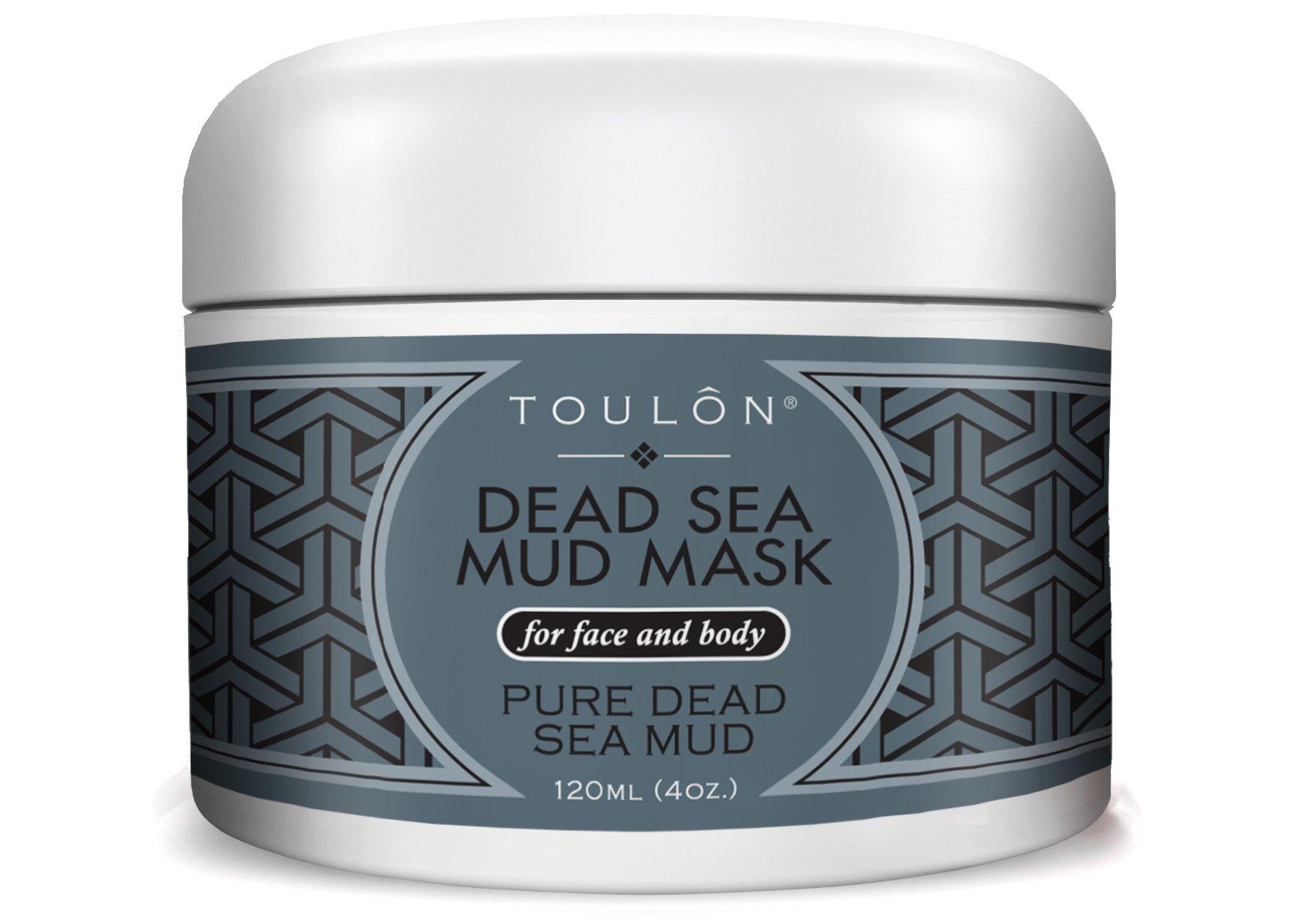 TOULON TOULON Best Mud Mask - Dead Sea Face Mask; Exfoliating Facial Mask with Minerals, Blackhead Remover Acne Treatment. Sensitive Scrub. Black Mud for Men, Women and Kids