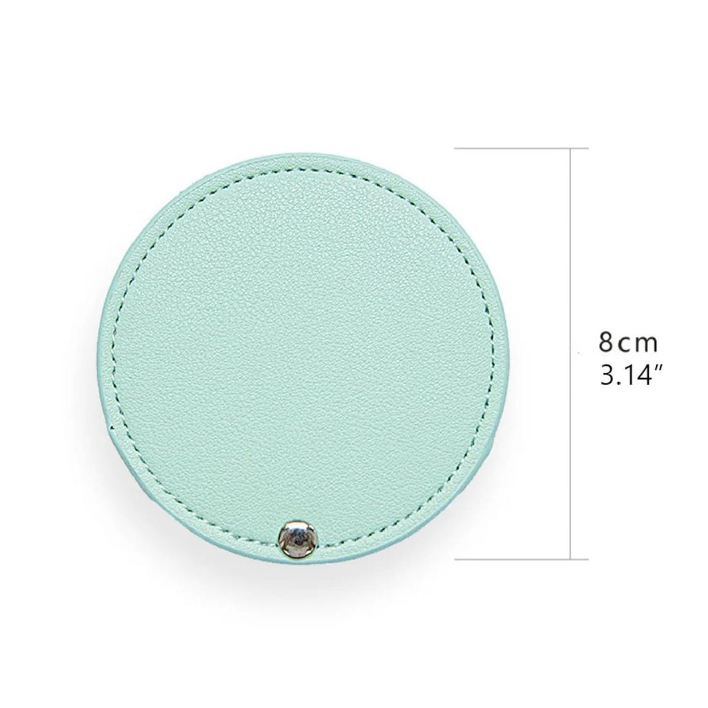 KRUIJHEU Personalized Leather Pocket Mirror Mini Travel Handheld Portable Makeup Mirrors Wedding Bridesmaid Gift for Her Name Engraved (20Pcs)