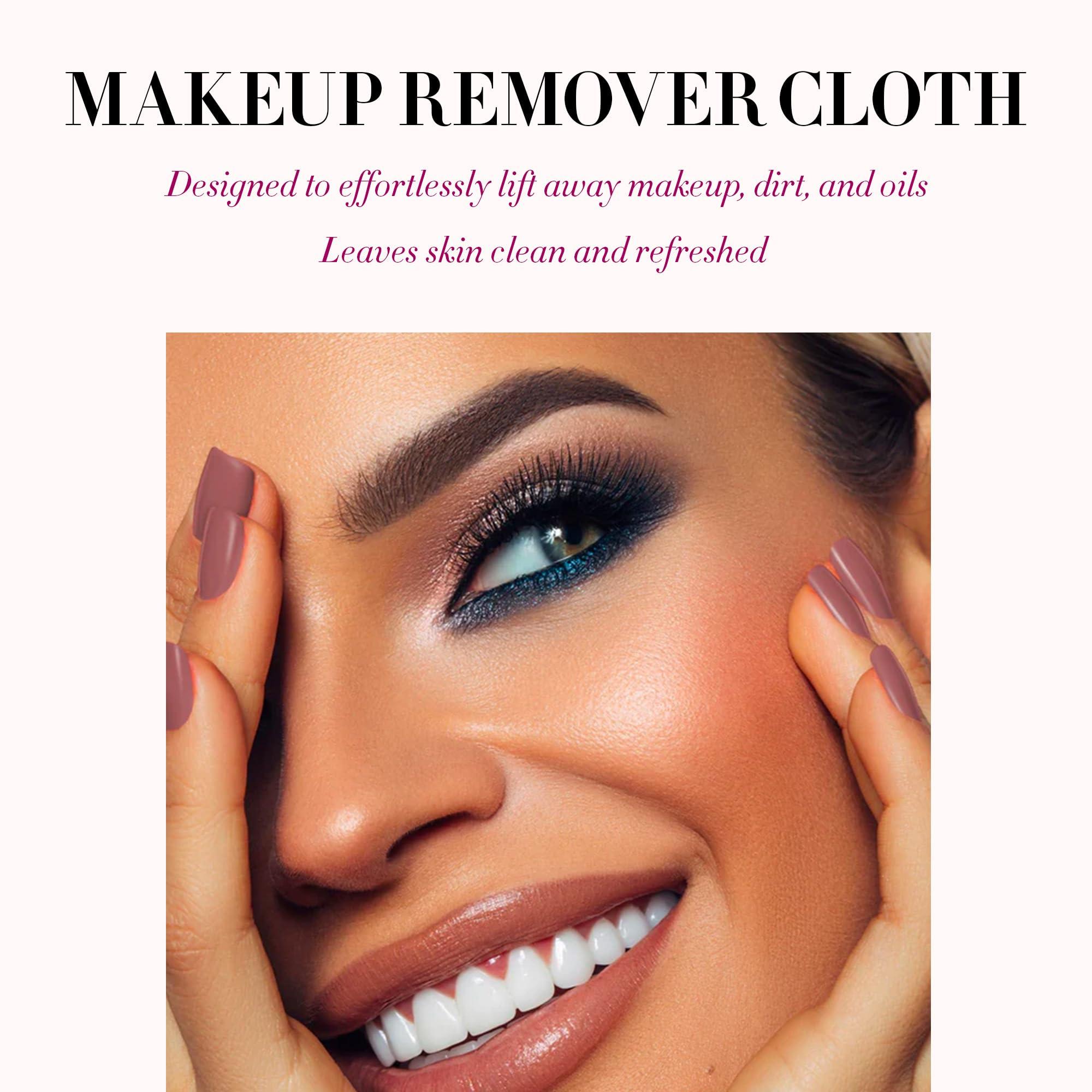 LUMINESS LUMINESS Airbrush Spray Makeup Eraser & Makeup Remover Cloth Set - Eye Makeup Remover Spray with Reusable & Eco-Friendly Makeup Washcloths for Face - Gentle Make Up Remover for Soft Skin