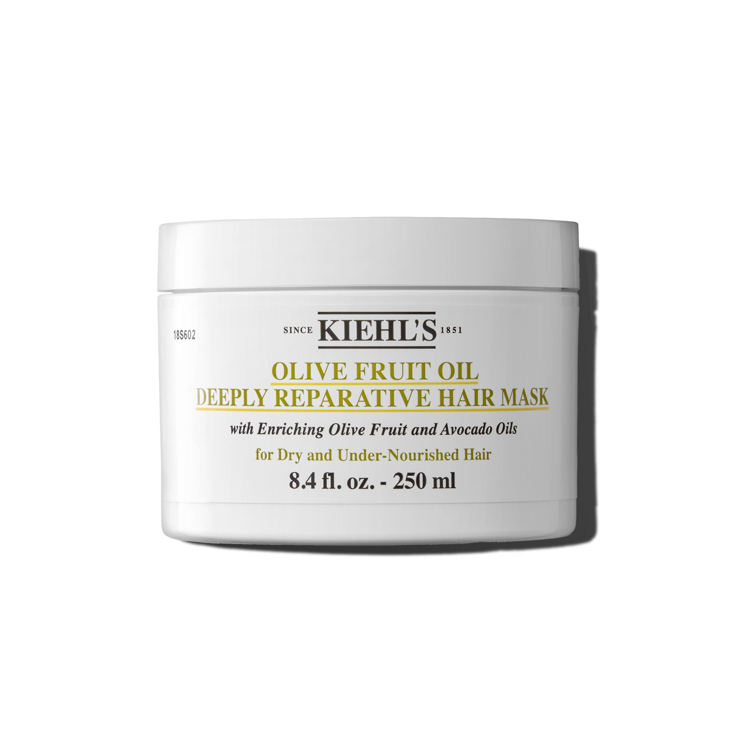 Kiehl's Kiehl\'s Olive Fruit Oil Deeply Reparative Hair Mask, Moisturizing Hair Treatment for Dry & Damaged Hair, Restores Shine, with Avocado Oil & Lemon Oil - 8.4 fl oz