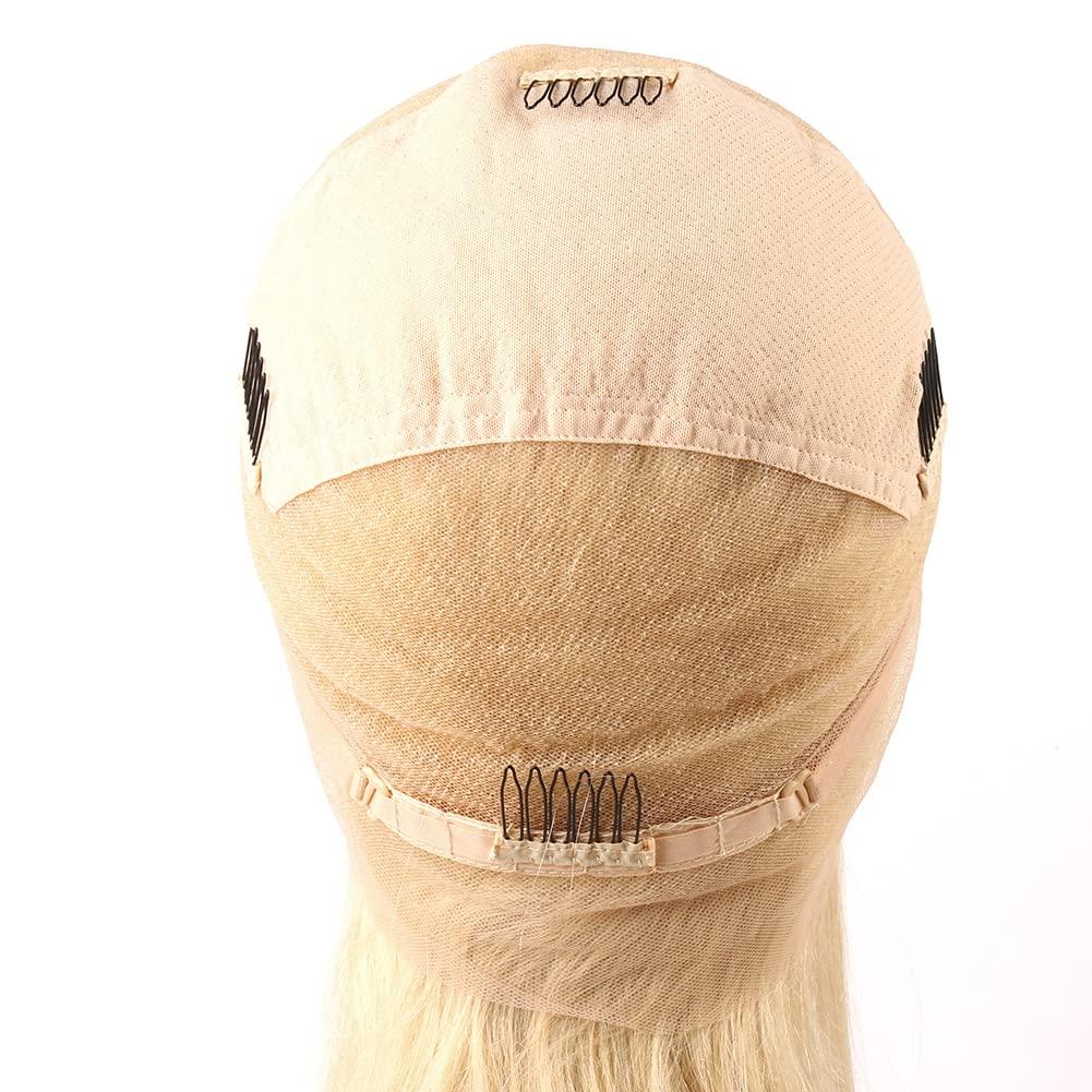 ELIHAIR ELIHAIR #613 Blonde Full Lace Wig for Women Pre Plucked Soft Breathable Wigs Body Wave Glueless Lace Wig Virgin Human Hair 130% Density 16\"