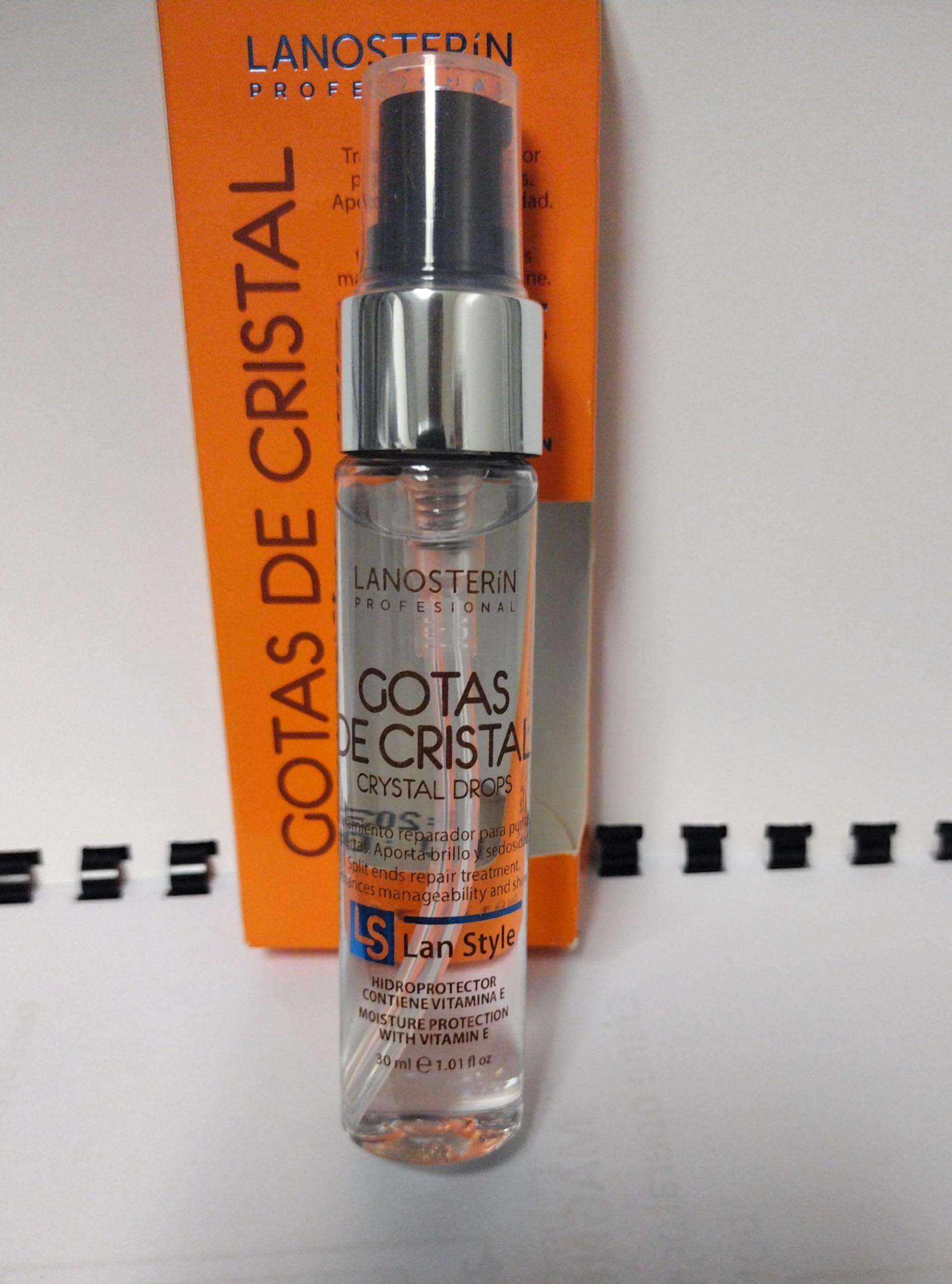 LANOSTERIN LANOSTERIN Tratamiento Reparador Gotas De Cristal X 30 ml, 0.25 Fl Oz (Pack of 4), Orange