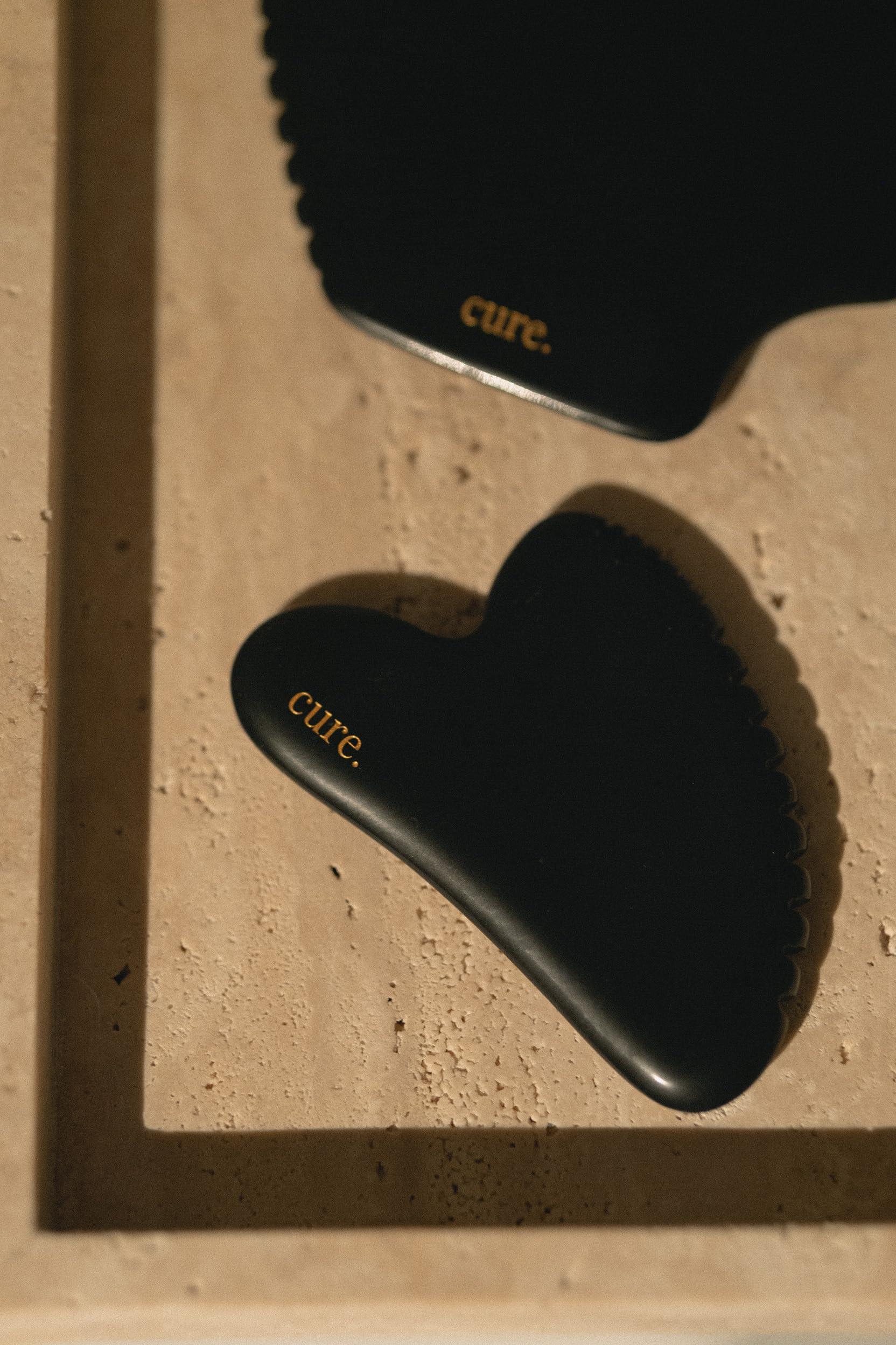 cure. CURE. Premium Natural Bian Stone Gua Sha for Body & Bian Heart Gua Sha for Face