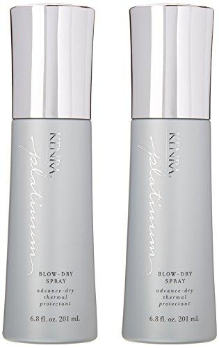 Kenra Professional Kenra Platinum Blow-Dry Spray | Time-Saving Heat Protectant | Detangles, Smooths, and Softens | Eliminates Frizz & Resists Humidity | Medium To Coarse Hair | 6.8 fl. oz. (2-Pack)