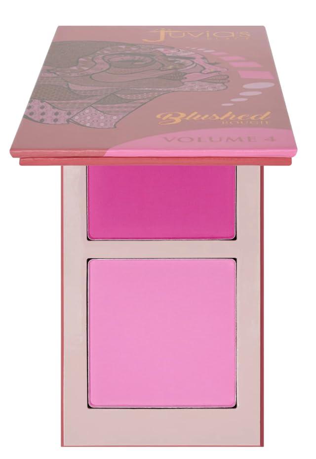 Juvia's Place Juvia\'s Place Blushed Duo Blush Volume4 - Two Tone Pigmented Buildable Pressed Mineral Powder - Rosy Natural Cheeks Matte Fresh Finish for All Skin Color