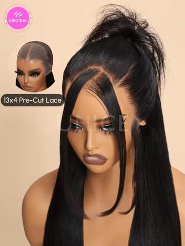 UNICE UNICE Body Wave 13x4 Lace Pre Everything Wig with Curly Bob 7x5 Lace Glueless Wig