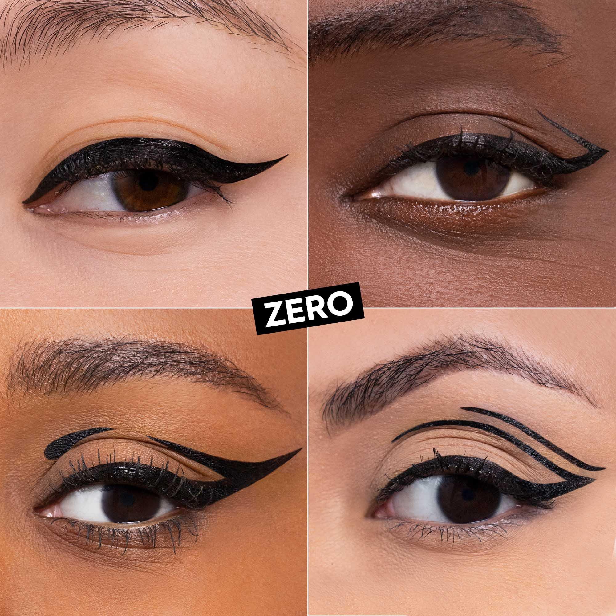 URBAN DECAY Urban Decay 24/7 Inks Liquid Eyeliner Pen (Zero - Matte Black, Brush Tip Eye Liner), Water-Resistant, Smudge-Resistant, Vibrant Colored Liner, Ergonomic Precision Grip, Vegan - 0.01 fl oz