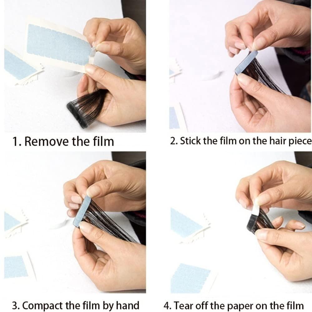 Generic Toupees, Men Synthetic Forehead Hairline Toupees, with Gule Tape Hair Piece Hair Extension, Natural Hair Bang Replacement System (Color : 1.5x16)