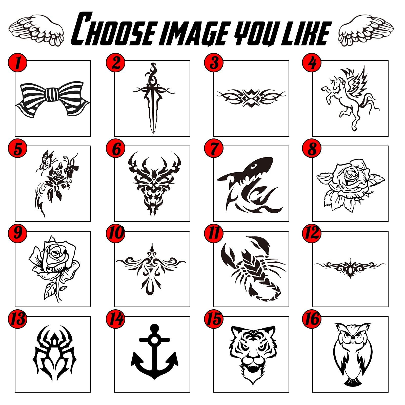 Fawalyanle Personalized Temporary Tattoos with Name/Text, Custom Fake Name Tattoos Temporary Waterproof Body Sticker for Women and Men