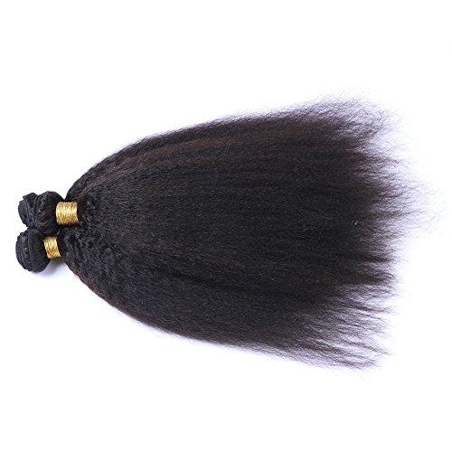 Tony beauty hair Tony Beauty Hair 7A Yaki Straight Human Hair Weave 3Pcs Lot Italian Coarse Hair 100G/Set 100% Brazilian Virgin Hair Extensions(14" 16" 18")