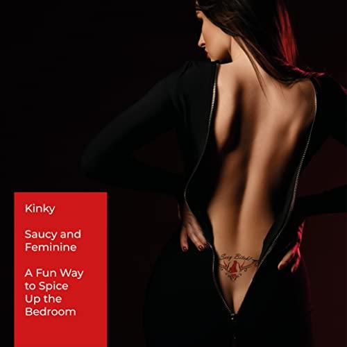 Sovereign-Gear 8 Extra Large Kinky Sexy Temporary Tattoos for Women Ladies - Adult Fun for Lower Back Legs Arms Stomach