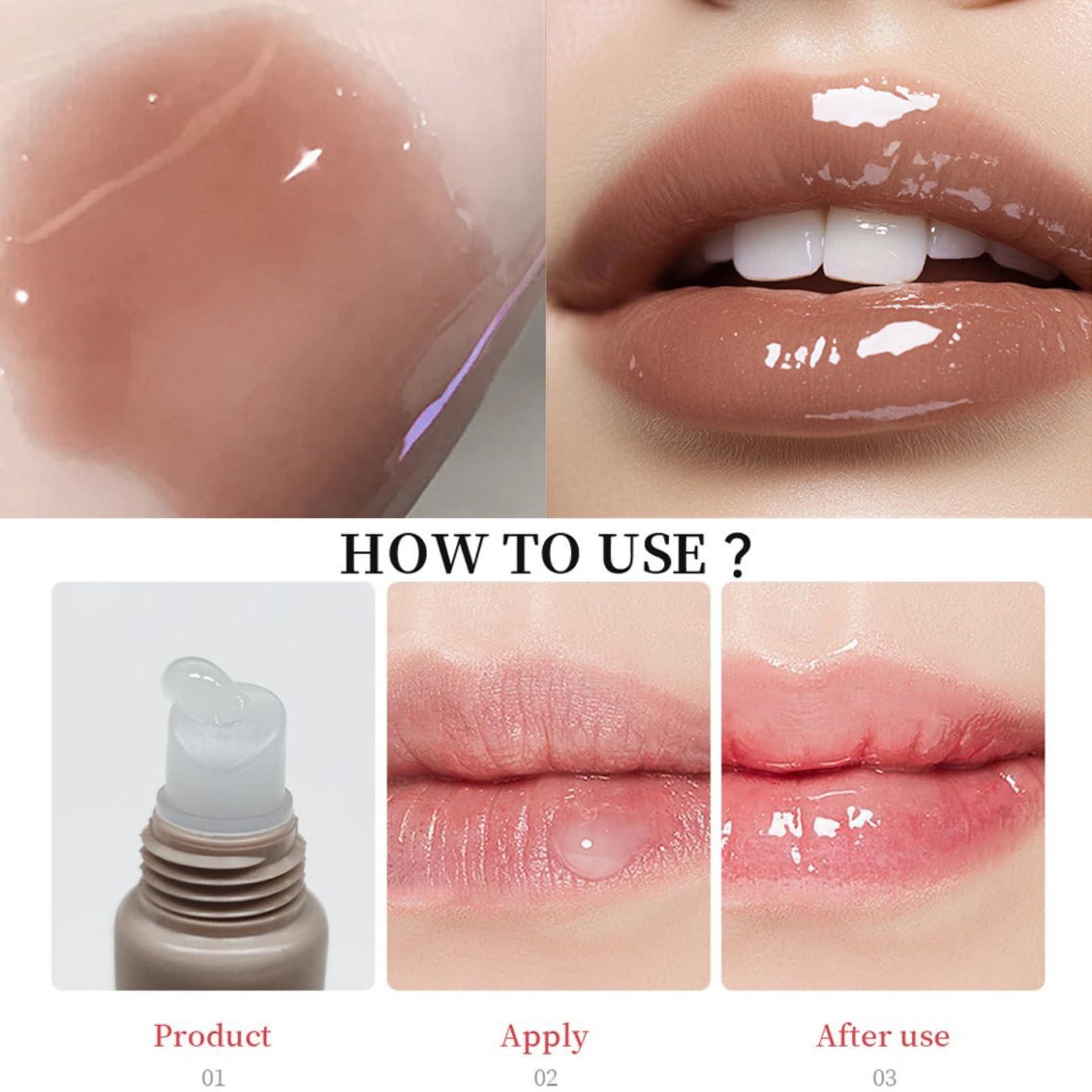 Evolvique Lip Butter Balm - Lip Balm Hydrating - Tinted Lip Balm - Moisturizing Lip Gloss Set - Girls Lip Oil - Lip Moisturizer for Women - Lip Care Products - Christmas Gifts for Teen Girls