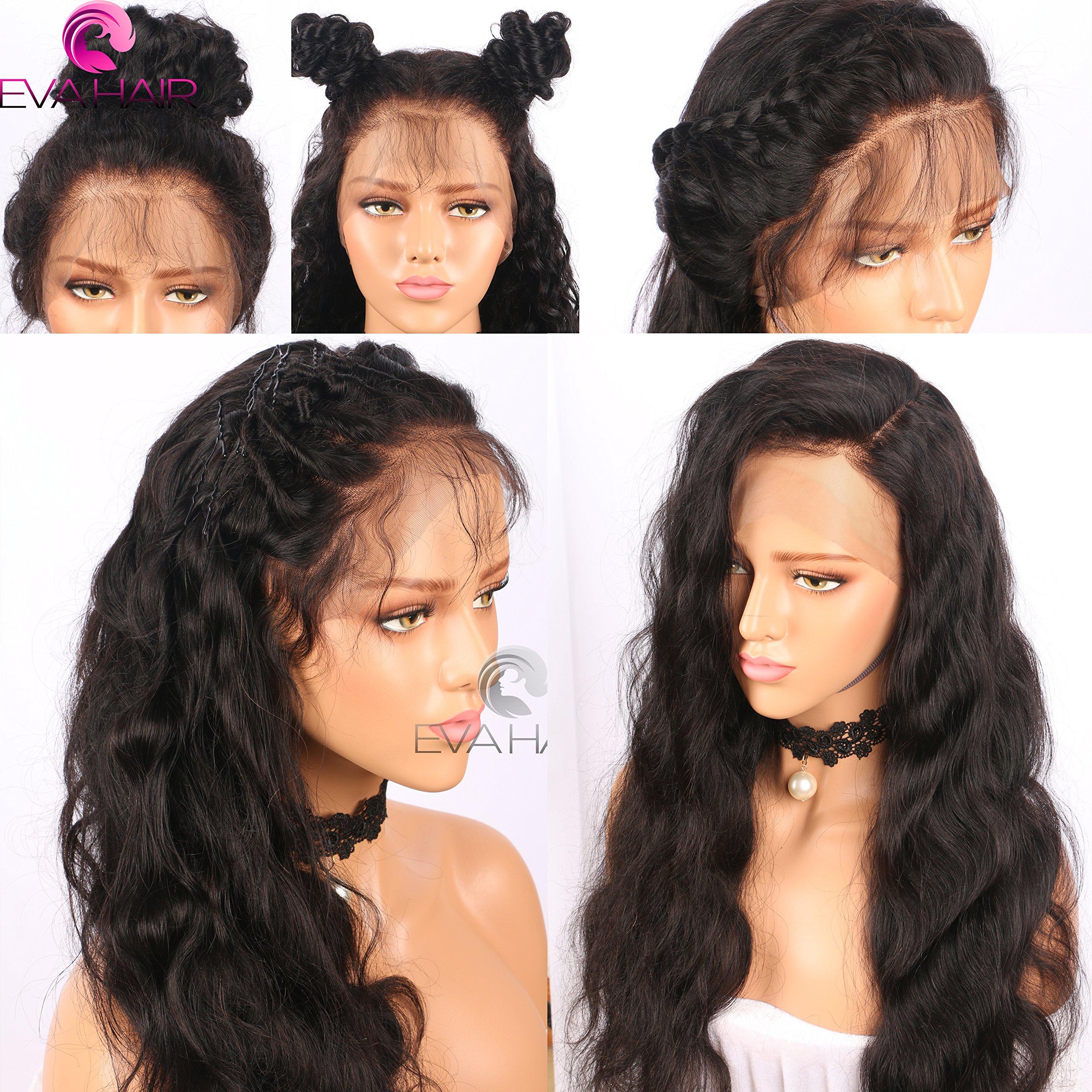 EVA HAIR EVA HAIR 180% 250% Density 360 Lace Frontal Wig With Baby Hair 10\"-22\" Body Wave Pre Plucked Natural Hairline Brazilian Remy Hair Wig