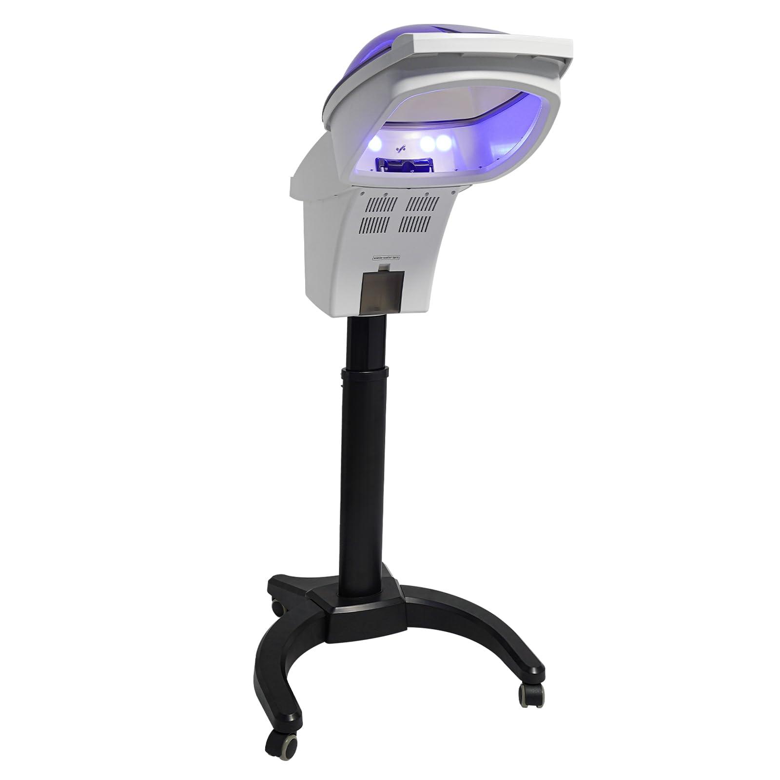 TBVECHI Ultrasonic Hair Steamer with Micro Mist and 3 Modes - Ozone SPA Styling and Treatment for Salon, Rolling Floor Stand Base (US Stock)