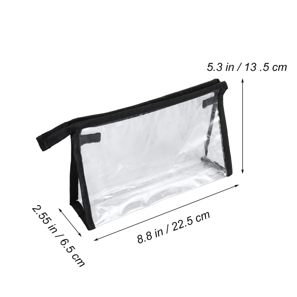 Hemoton Hemoton Clear Makeup Pouch Pvc Bag Clear Bags Airport Bag Airport Liquids Bag Womens Toiletry Bag Clear Makeup Bag Black Makeup Bag Toiletry Bag Clear Toiletries Travel Cosmetic