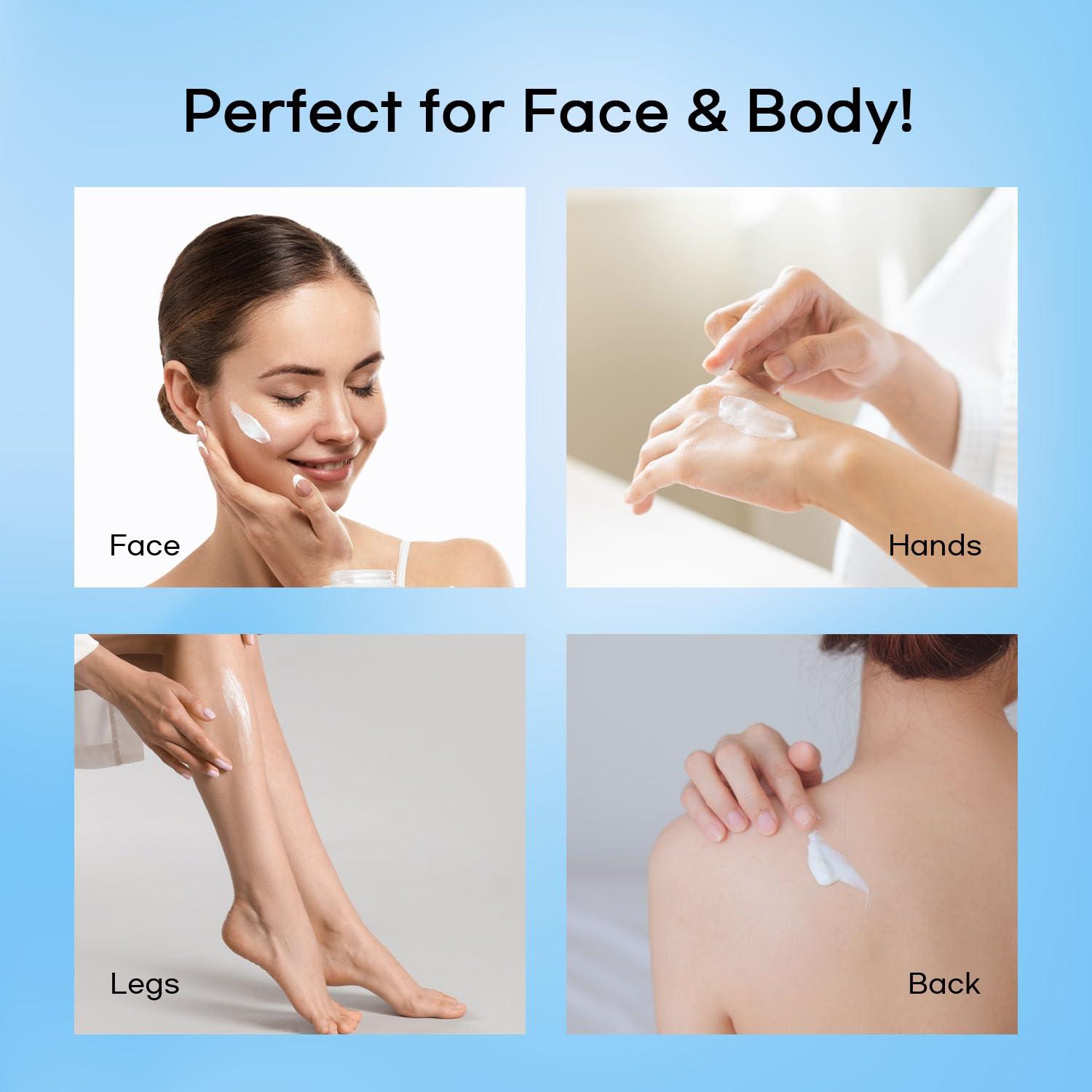 Luxvez Luxvez Beef Tallow Face Moisturizer: Grass Fed Beef Tallow for Skin - Whipped Tallow Balm for Face and Body - Unscented Skincare for All Skin Types, 4 Oz