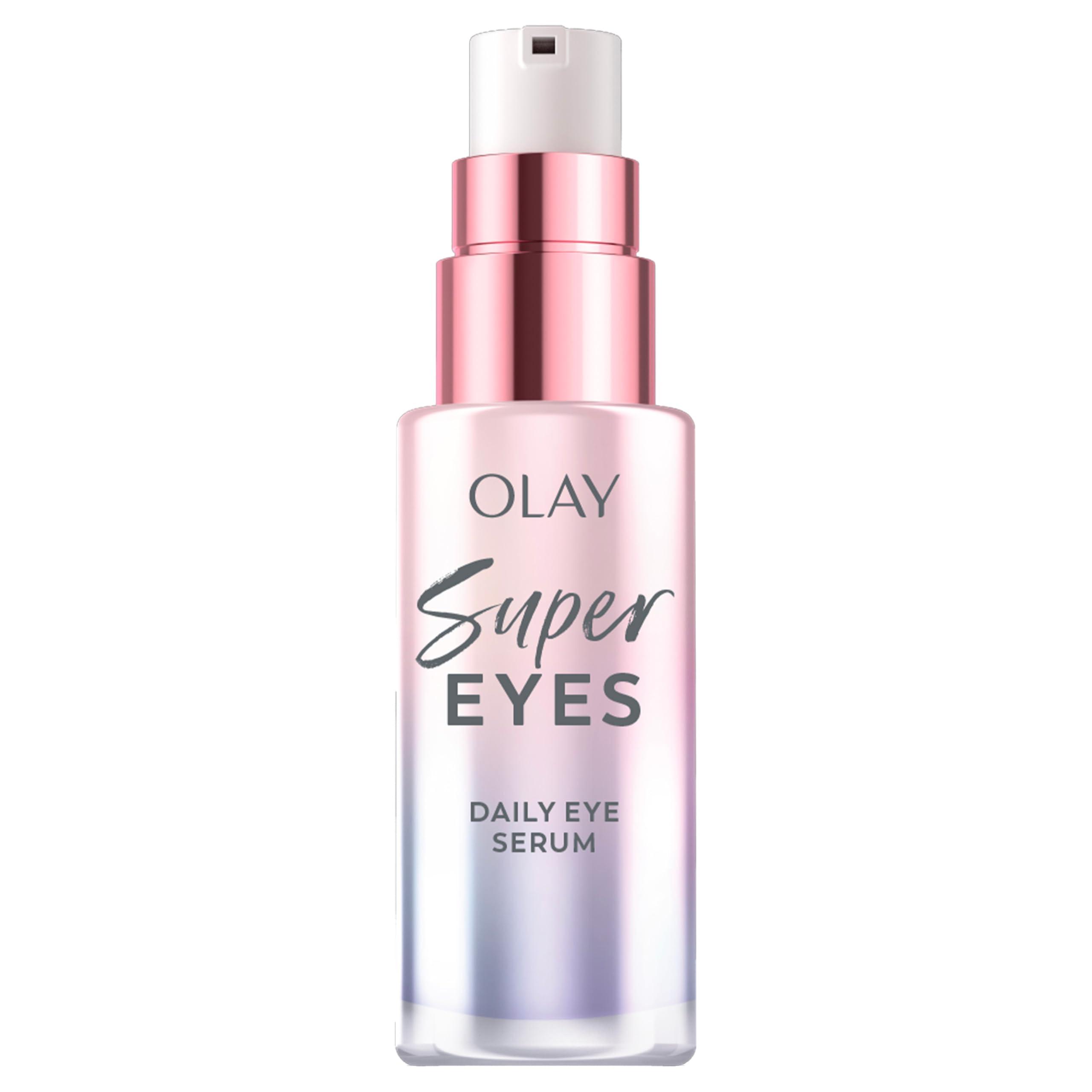 Olay Olay Super Eye Serum - Vitamin C, Caffeine, Niacinamide, Amino Peptide, Aloe Vera - Brightens Dark Circles, Anti-Wrinkle, Anti-Aging, Brightening, Smooths Fine Lines, Firming, Hydrating, 0.45 Oz