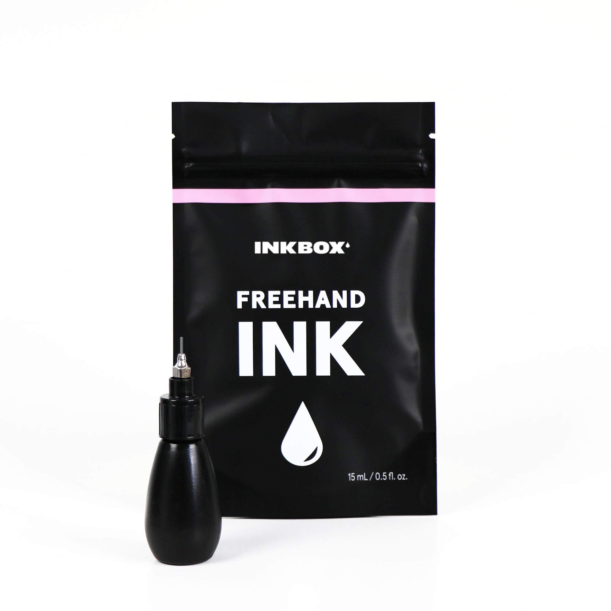 inkbox Inkbox Freehand Ink- Temporary Tattoo Drawing Kit | Stainless Steel Tip, Long Lasting, For All Skin Tones, Water-Resistant, Cruelty-Free & Vegan, 0.5 Fl Oz (Pack of 1)
