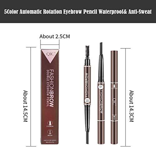 BZMC BZMC Eyebrow pencil 2in1, waterproof and anti-halo eyebrow pencil with eyebrow brush (Grey)