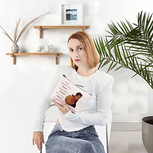 LEVLO LEVLO Dr Strange Cosmetic Make Up Bag Eye of Agamotto Fans Gift You Are Braver Stronger Smarter Than You Think Makeup Zipper Pouch Bag (Doctor Bag)