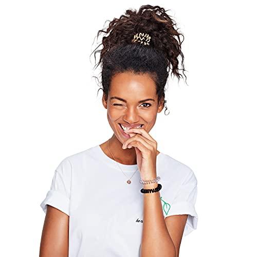 invisibobble invisibobble Power Traceless Spiral Hair Ties - Pack of 3 True Black - Strong Elastic Grip Coil Hair Accessories for Active Women - No Kink, Non Soaking - Gentle for Girls Teens and Thick Hair