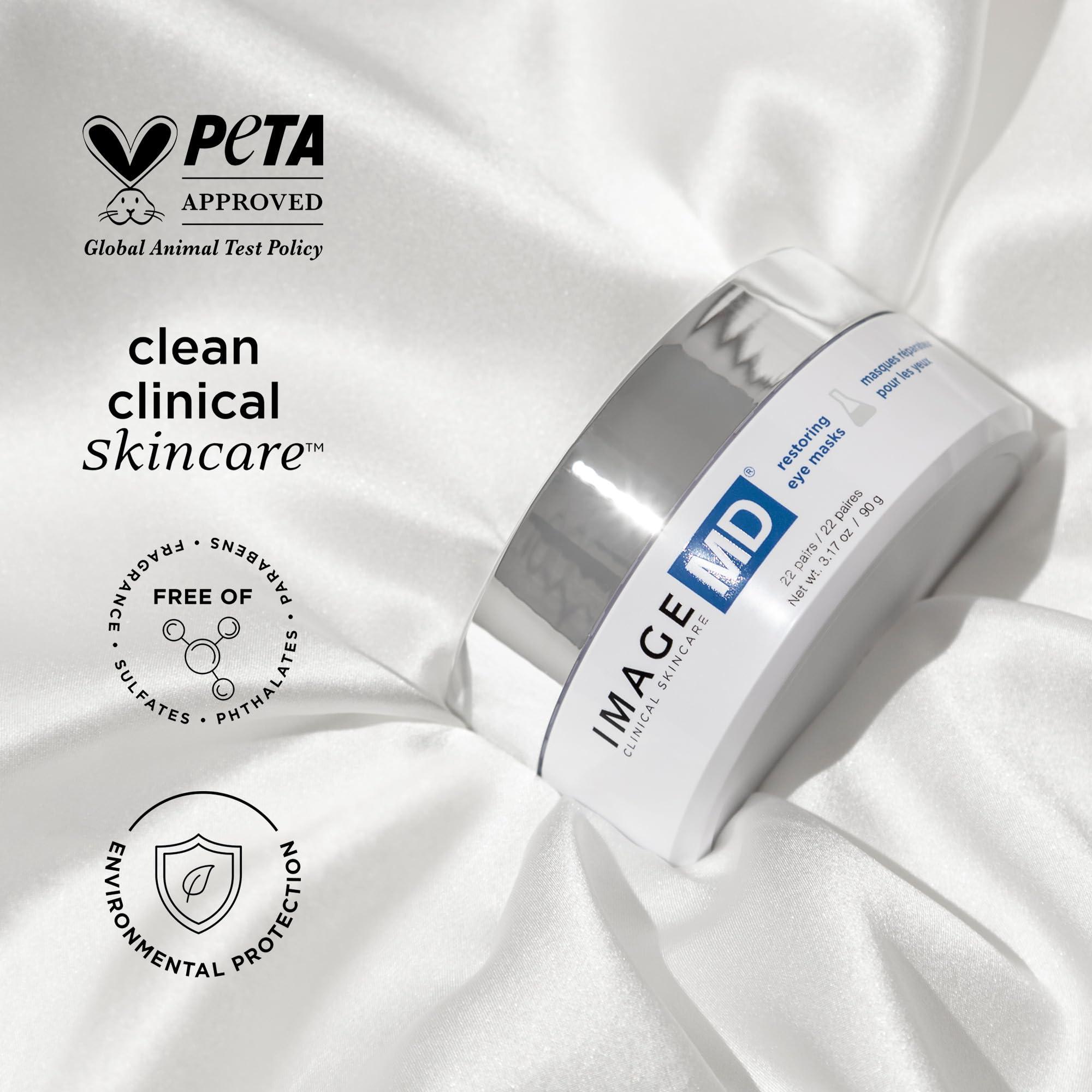 IMAGE Skincare IMAGE Skincare, IMAGE MD Restoring Eye Masks, Made with Cooling Hydrogel to Rapidly Refresh, Firm, Restore, & Soothe Tired Eyes, 22 Count