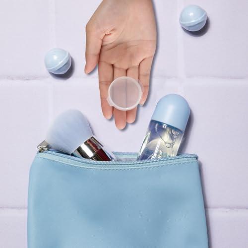 EORTA 30 Pcs Plastic Cosmetic Jar 0.34oz/10g Empty Clear Case with Snap Lids Portable Mini Storage Box Makeup Jar Sample Bottle Sealing Pot Cosmetic Containers by EORTA for Sampling, Traveling, Mixing, 10g