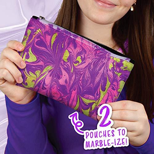 Fashion Angels Fashion Angels Marble Dye Kit 12714, DIY Tie Dye Marbling Paint Kit for Kids with 2 Zippered Pouches, Swirling Tool, Recommended for Ages 8 And Up