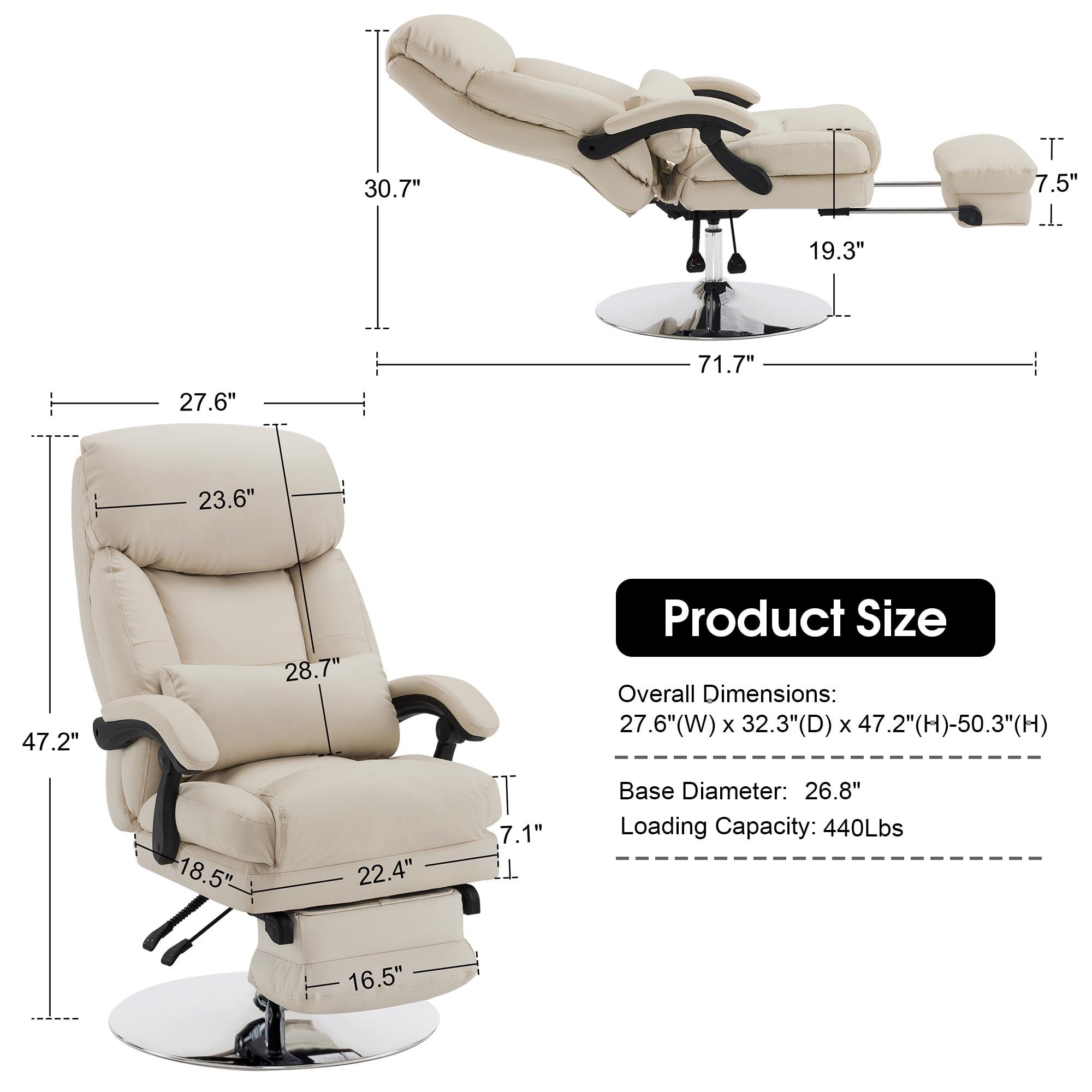 BarberPub BarberPub Pedicure Chair, 360 Rotating Lifting Facial Beauty Spa Chair,Adjustable Tattoo Salon Spa Esthetician Beauty Equipment 3571 (Faux Leather, Beige)