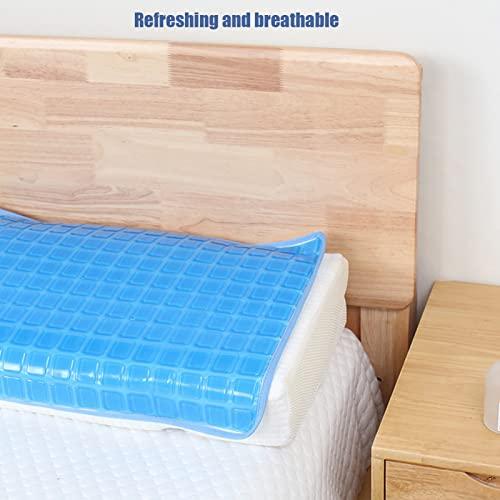 Dioche Gel Pillow Cooling Mat Cooling Gel Pad for Bed Pillow Summer Cushion Soft Flexible Foldable Pillow Mat for Sleeping
