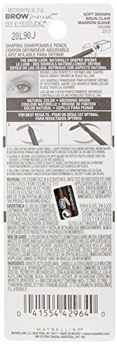 Maybelline New York Maybelline New York Brow Precise Shaping Eyebrow Pencil, Soft Brown, 0.02 oz.