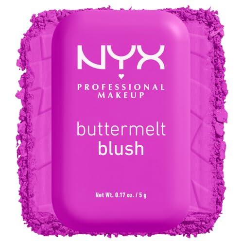 NYX PROFESSIONAL MAKEUP NYX PROFESSIONAL MAKEUP Buttermelt Powder Blush, Fade and Transfer-Resistant Blush, Up to 12HR Make Up Wear, Vegan Formula - All The Butta