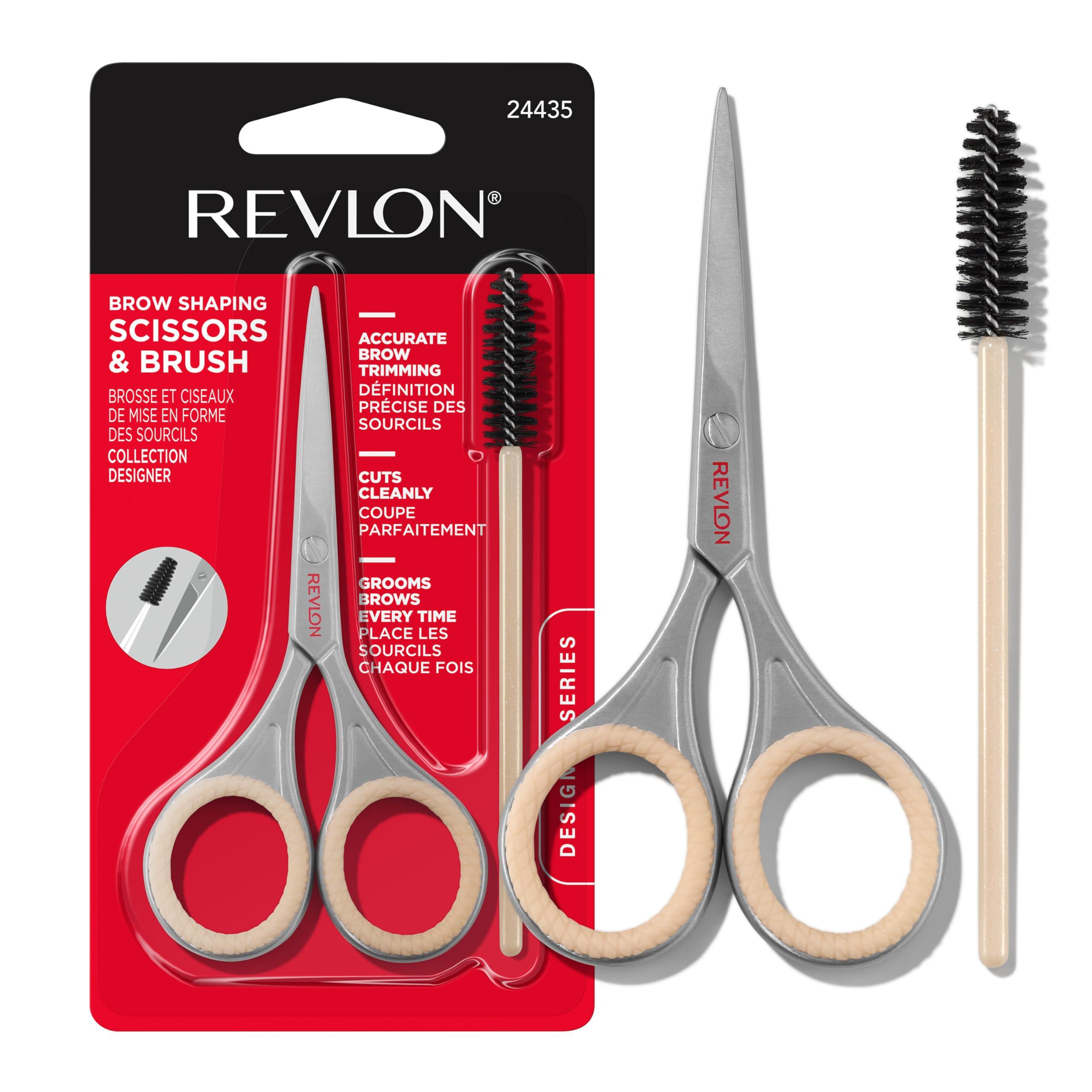 REVLON Revlon Designer Series Brow Set, Trimming and Shaping Eyebrow Kit with Scissors and Spoolie Brush, Easy to Use at Home or on The Go, 1 Count