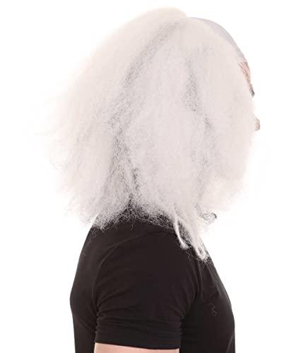 HPO Bald Clown Mens Wig White HW-636