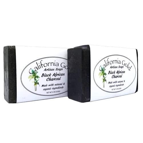 California Gold Artisan Soaps California Gold Artisan Soaps-Gold Line- Black African Charcoal Bar Soaps (2)