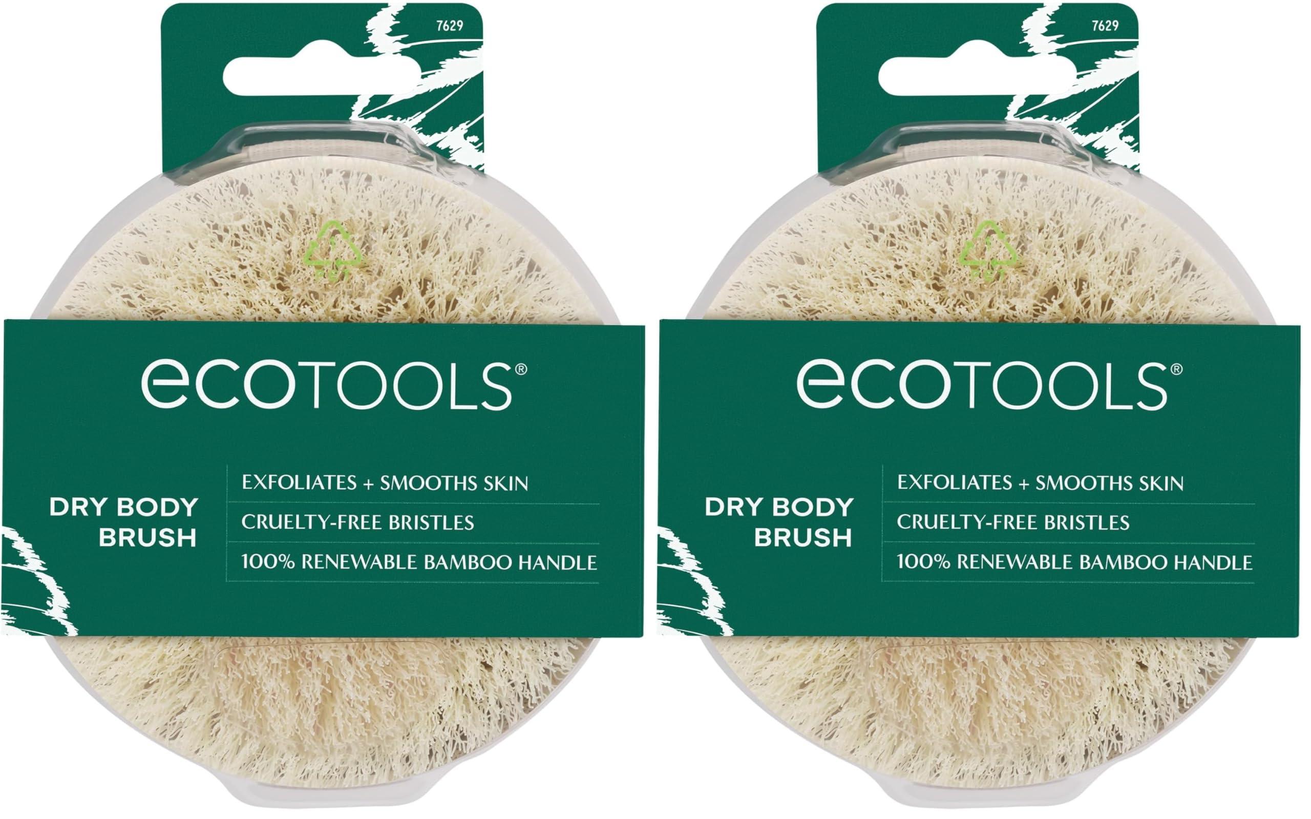 EcoTools EcoTools Dry Body Brush, for Post Shower & Bath Skincare Routine, Removes Dirt & Promotes Blood Circulation, Helps Reduce Appearance of Cellulite, Eco-Friendly, Vegan & Cruelty-Free, 1 Count