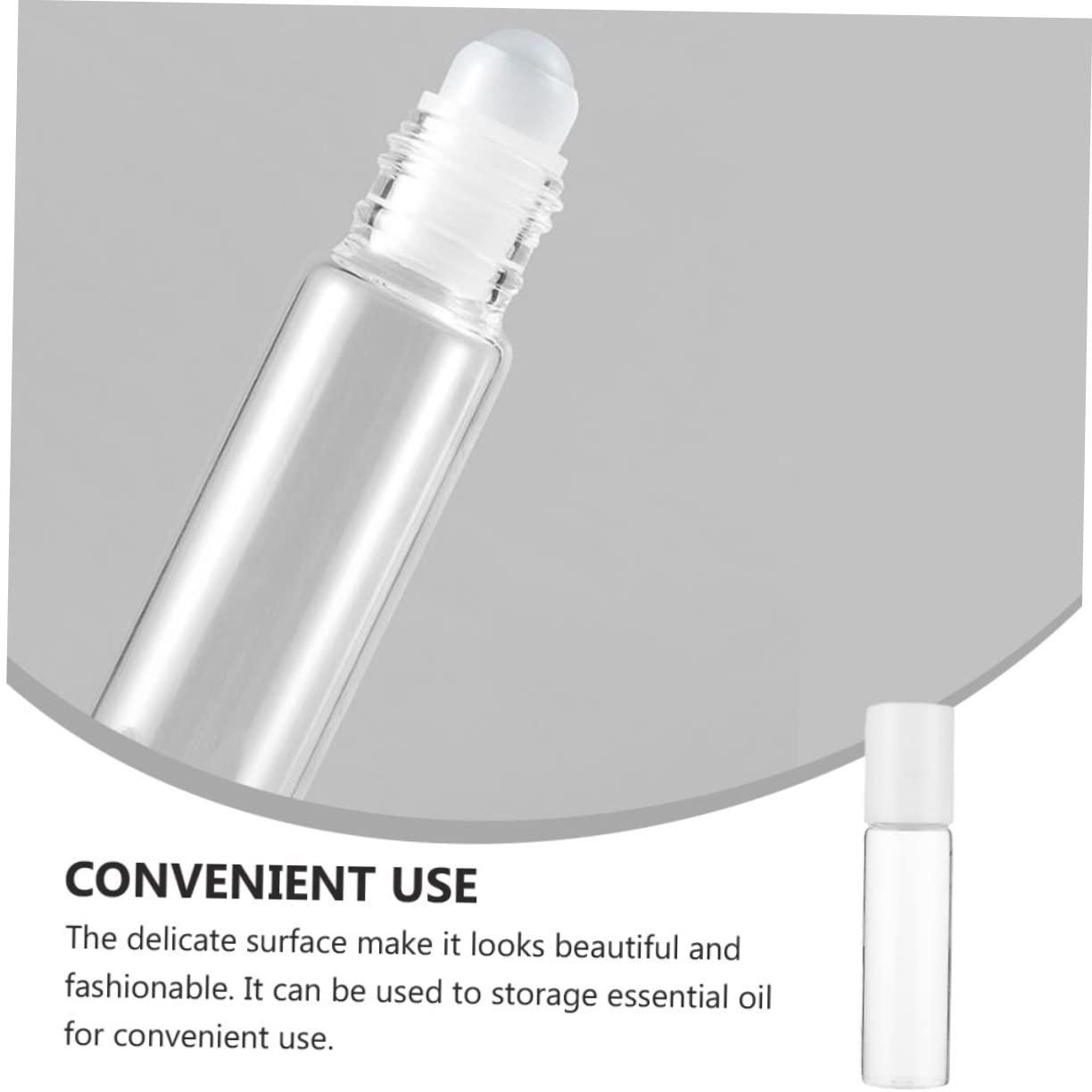 Mikinona Mikinona 10ml Glass Roller Bottles Essential Oil Perfume Travel Leak Proof Rollerball Bottle Set