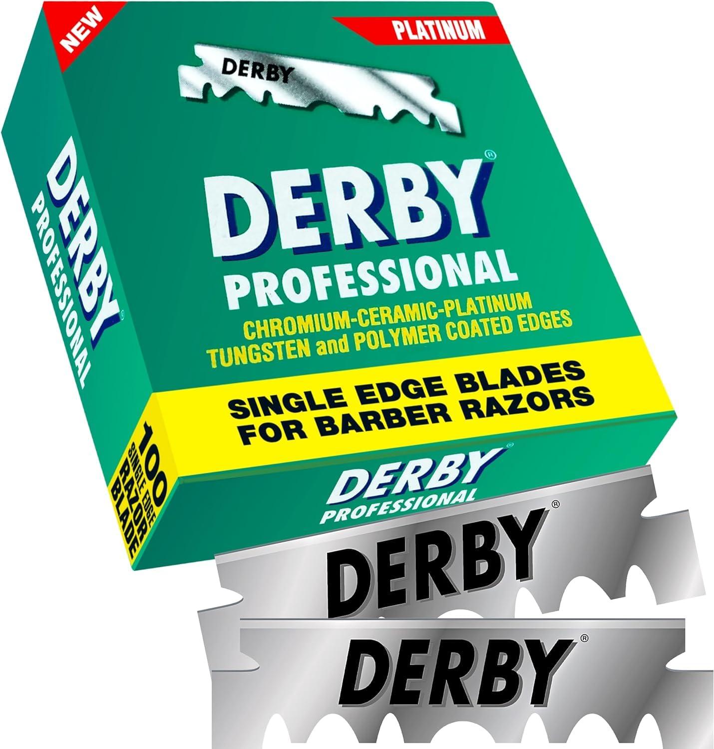 Derby Derby Professional Single Edge Razor Blades, 100 Count