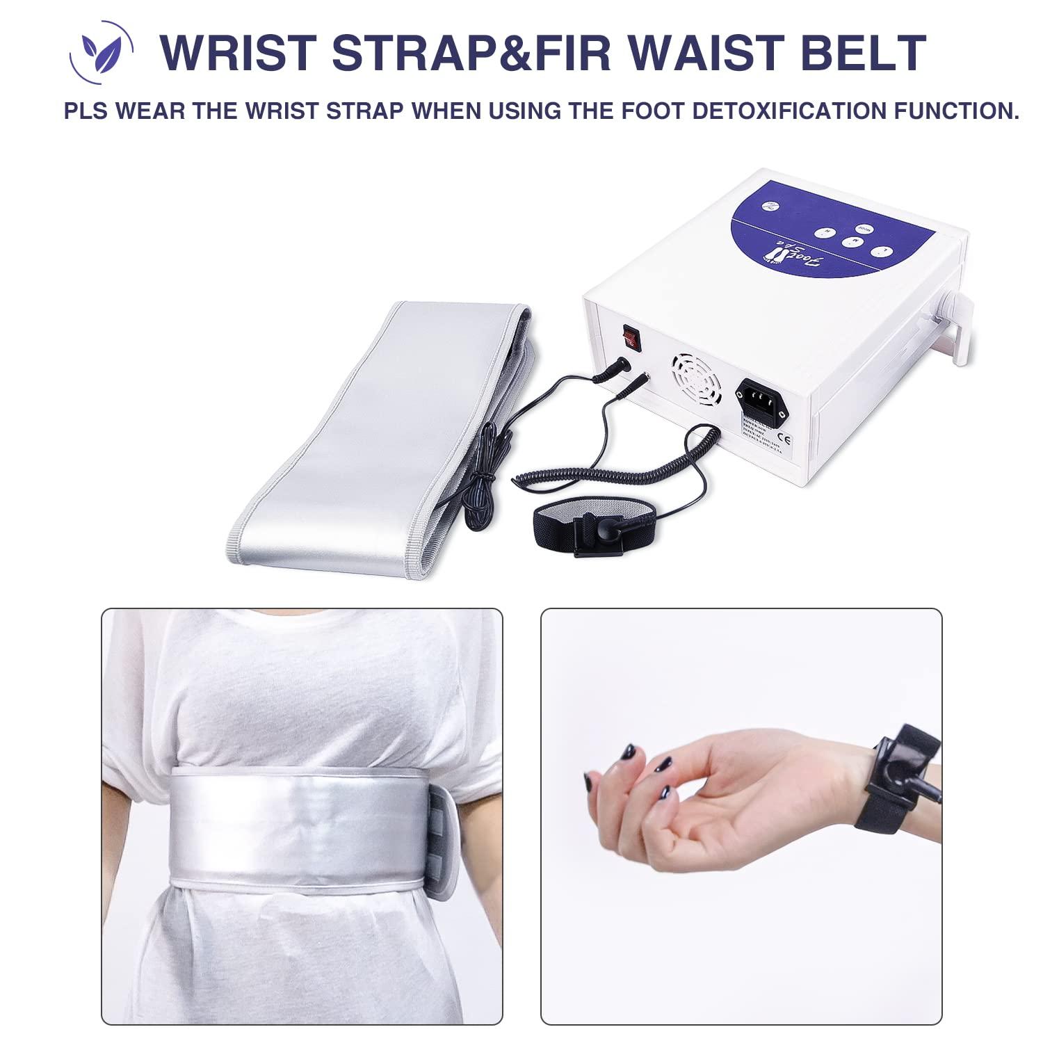 Lecaung Lecaung Ionic Foot Bath Detox Machine, Professional Ion Cleanse Ionic Detox Foot Bath Spa Machine with LED Display, Far Infrared Belt