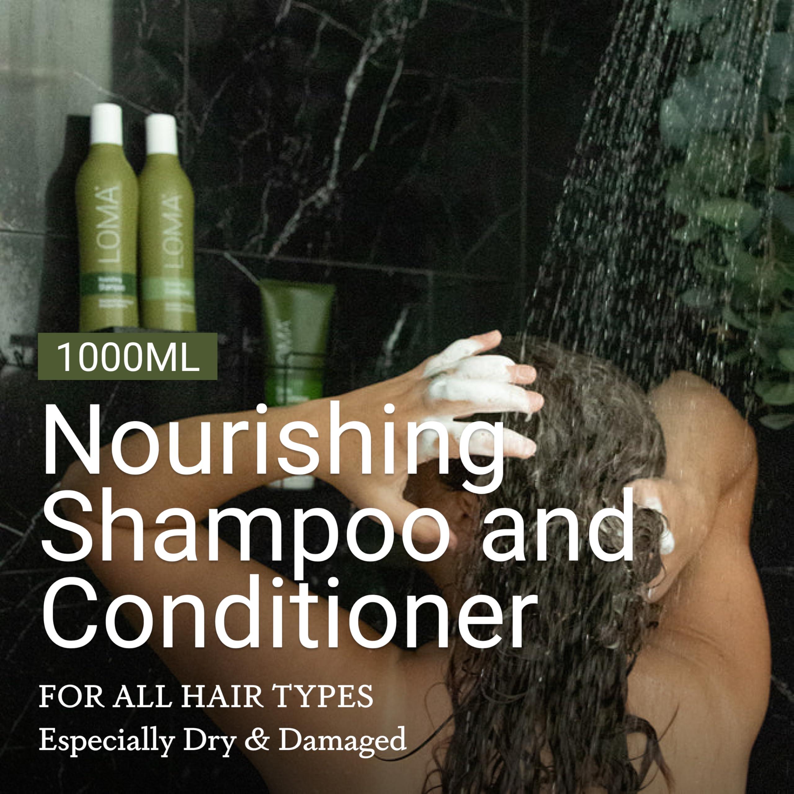 LOMA LOMA Nourishing Shampoo and Nourishing Conditioner (DUO PACK) 33 Ounce (Liter)
