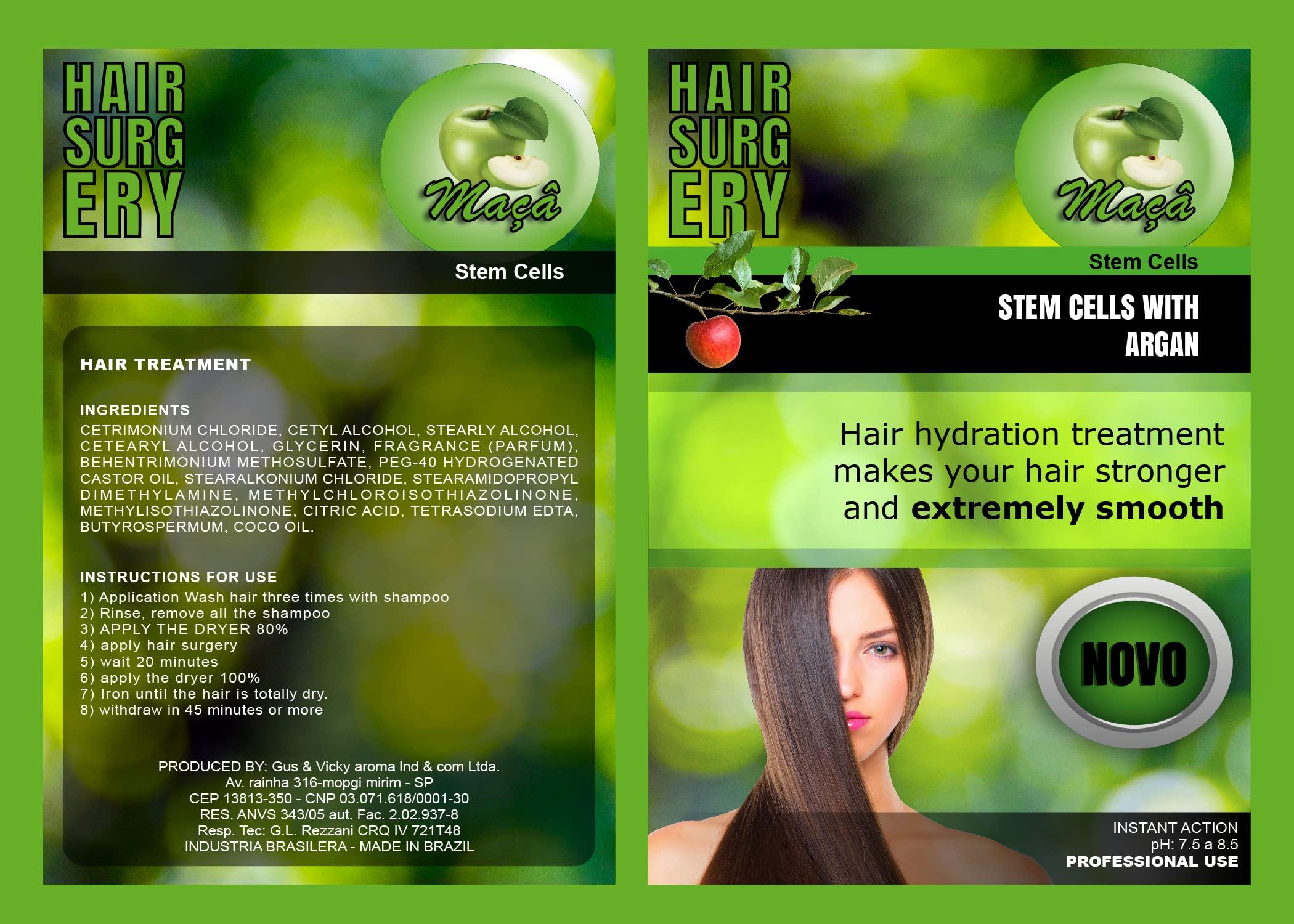 KERA FRUIT KERA FRUIT Hair Treatment 16 Fl Oz, Cirugia Capilar, Chocolate and Celulas Madres (CELULAS MADRES), Natural, Sulfate Free, Unisex, Straightening and Shining