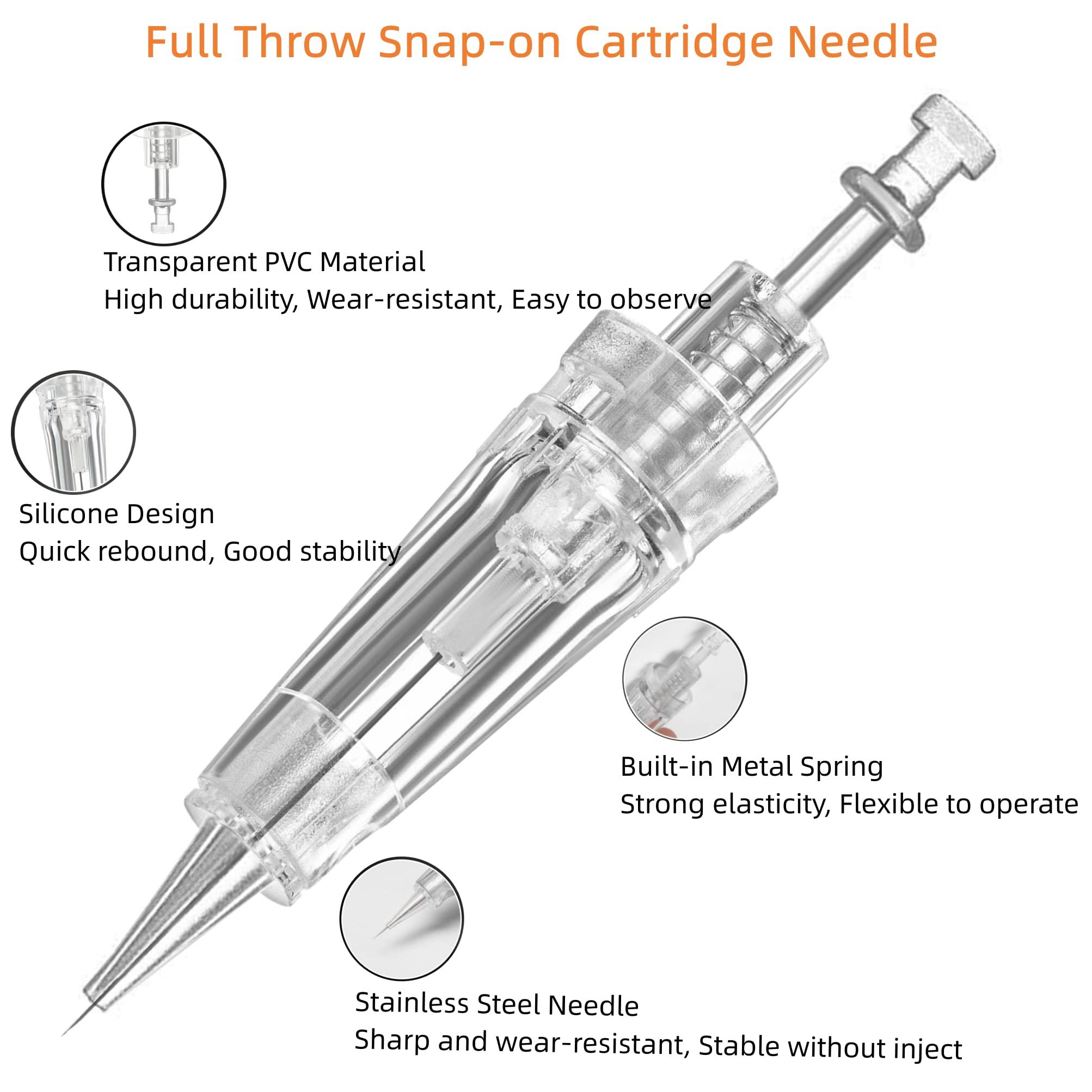 whalrace Whalrace PMU Machine, cordless Permanent Makeup Machine Kit with 10 PMU Needles & 1 Lithium Battery, Tattoo Machine Microblading Machine for Eyebrows, Lips, Eyeliners - Rose Gold