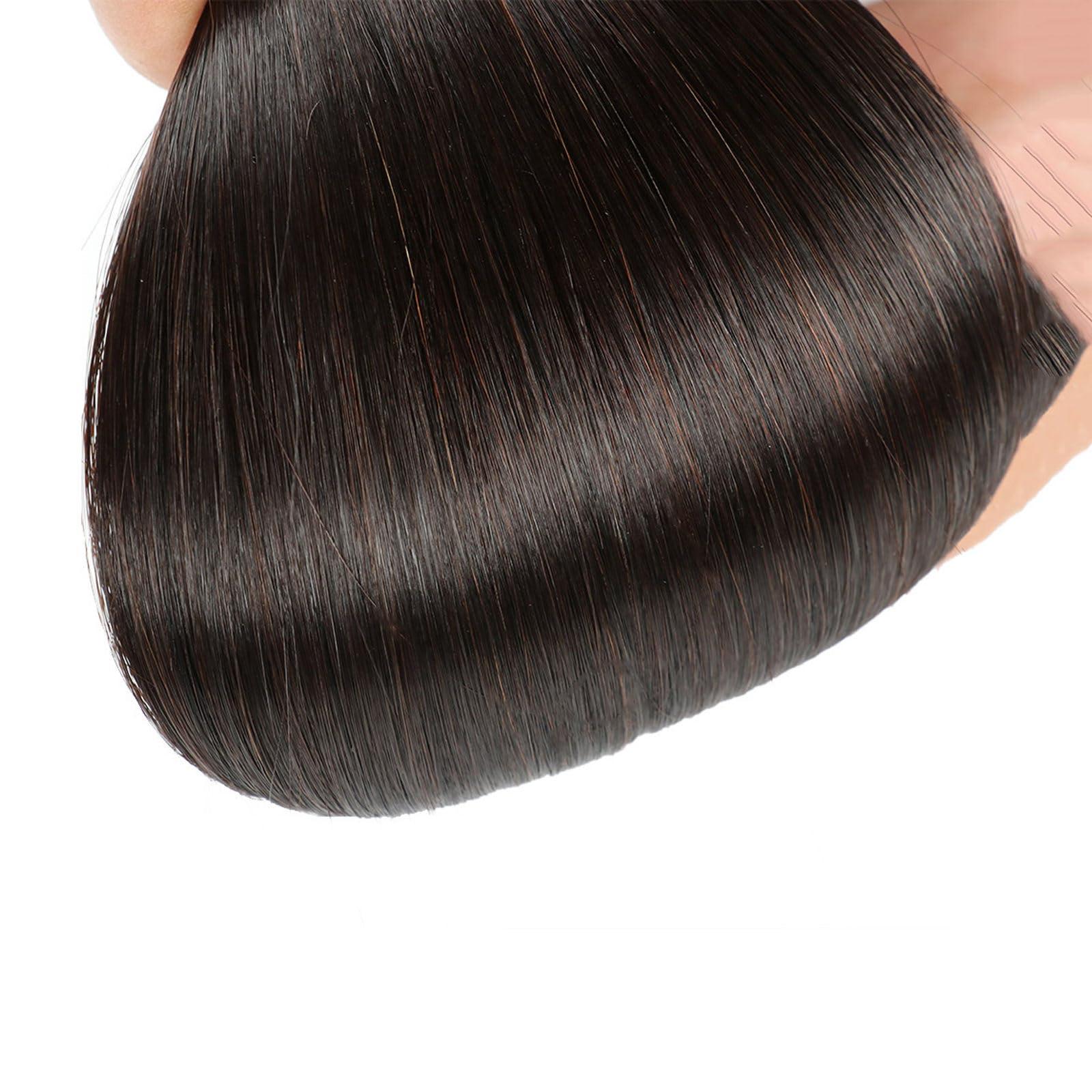 RIBONI I Tip Human Hair Extensions Keratin Cold Fusion Human Hair Extensions Pre Bonded I Tip Natural Hair Extensions Human Hair 100g 0.5g/1s Remy I Tip Human Hair Extensions